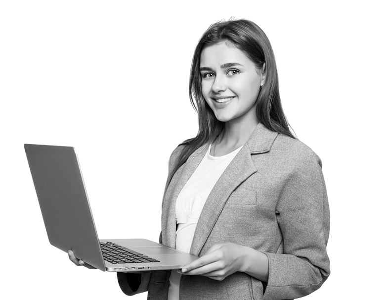 Woman learning WordPress